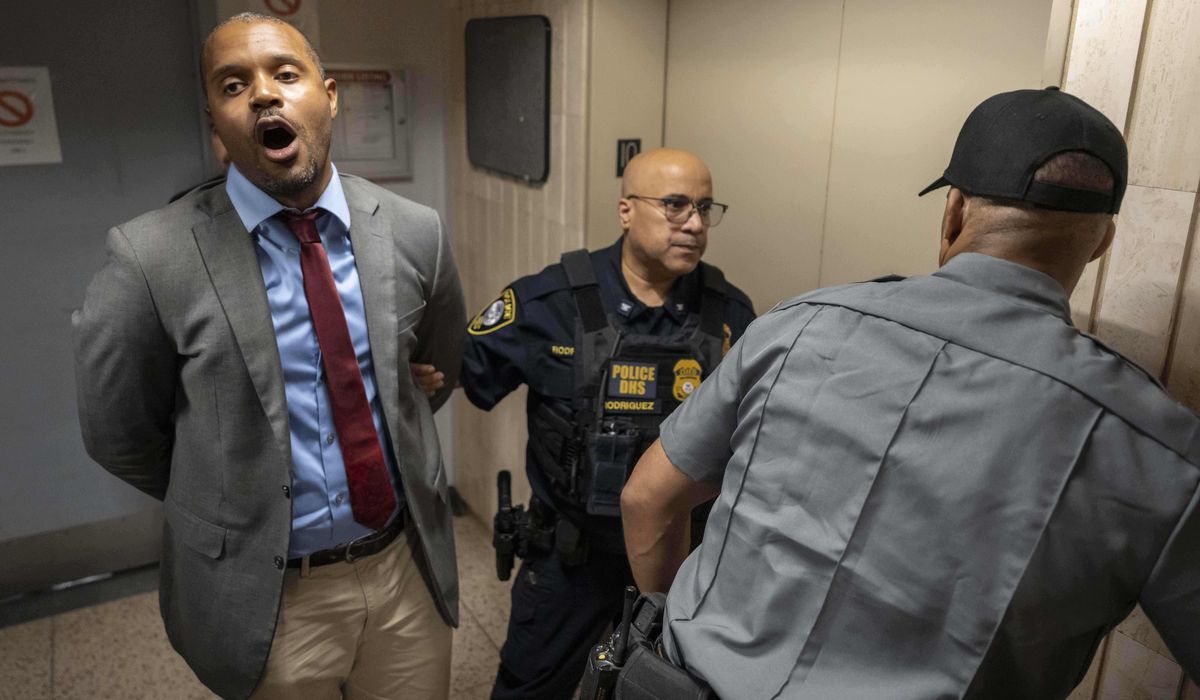 NextImg:Elected officials and dozens of protesters are arrested at Manhattan immigration holding facility
