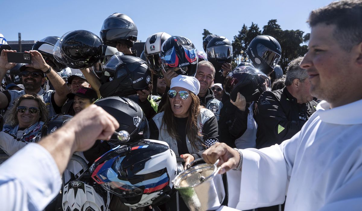 NextImg:Thousands of motorcyclists converge on Portuguese shrine for annual Blessing of the Helmets