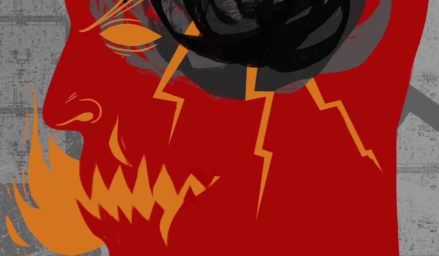 The politics of hate speech and recrimination illustration by Linas Garsys / The Washington Times