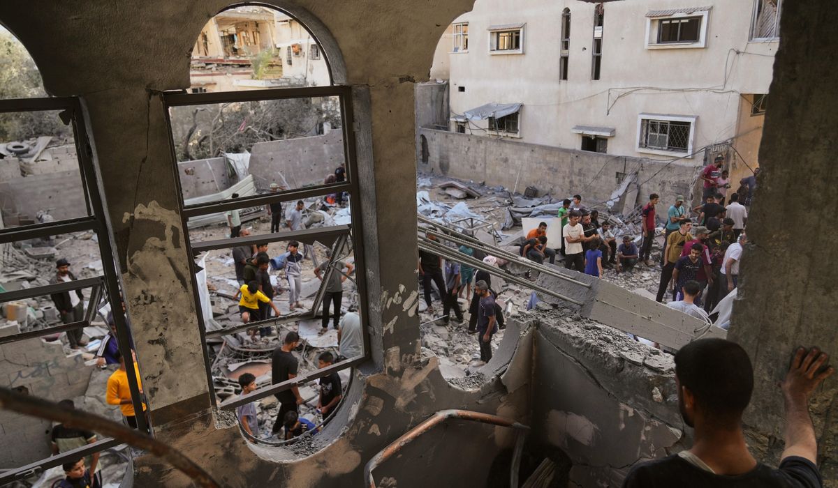 NextImg:Israeli strikes kill at least 17 Palestinians in Gaza as leaders ramp up pressure for a ceasefire