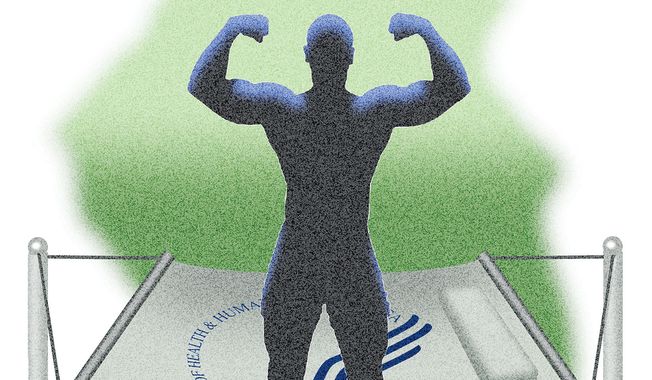 Public assistance work requirements illustration by Alexander Hunter/The Washington Times
