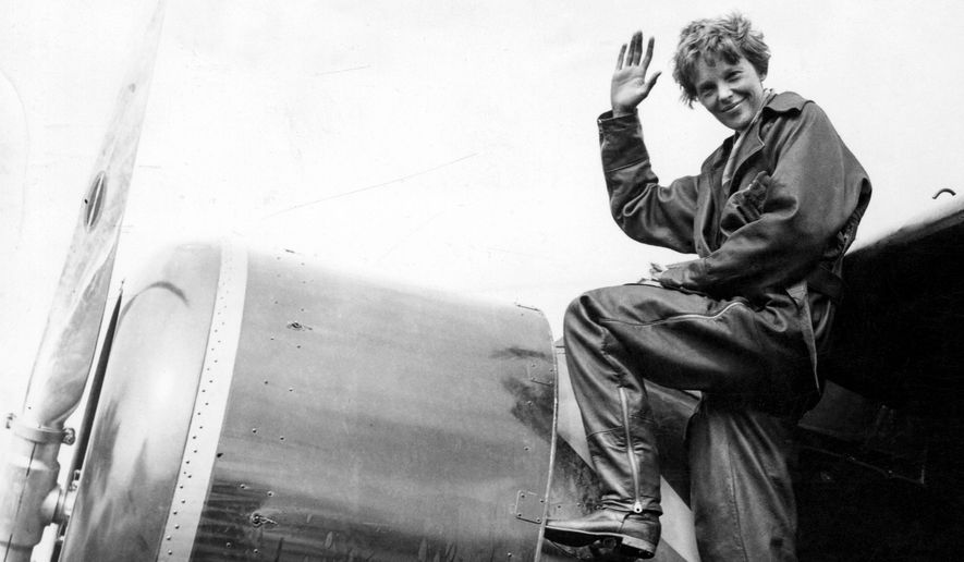 Amelia Earhart leaves Londonderry, Northern Ireland for London, File May 22, 1932. (AP Photo/Sidney Maledine, File)