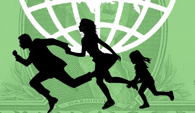 EB-5 (Immigrant Investor Program) and immigration reform illustration by Linas Garsys / The Washington Times