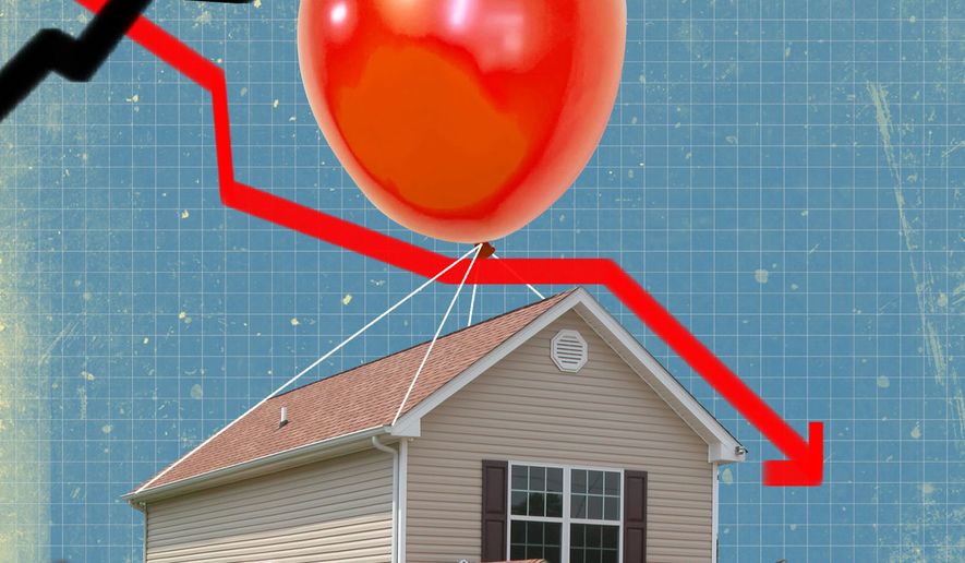 The high costs of housing and homeownership illustration by Linas Garsys / The Washington Times