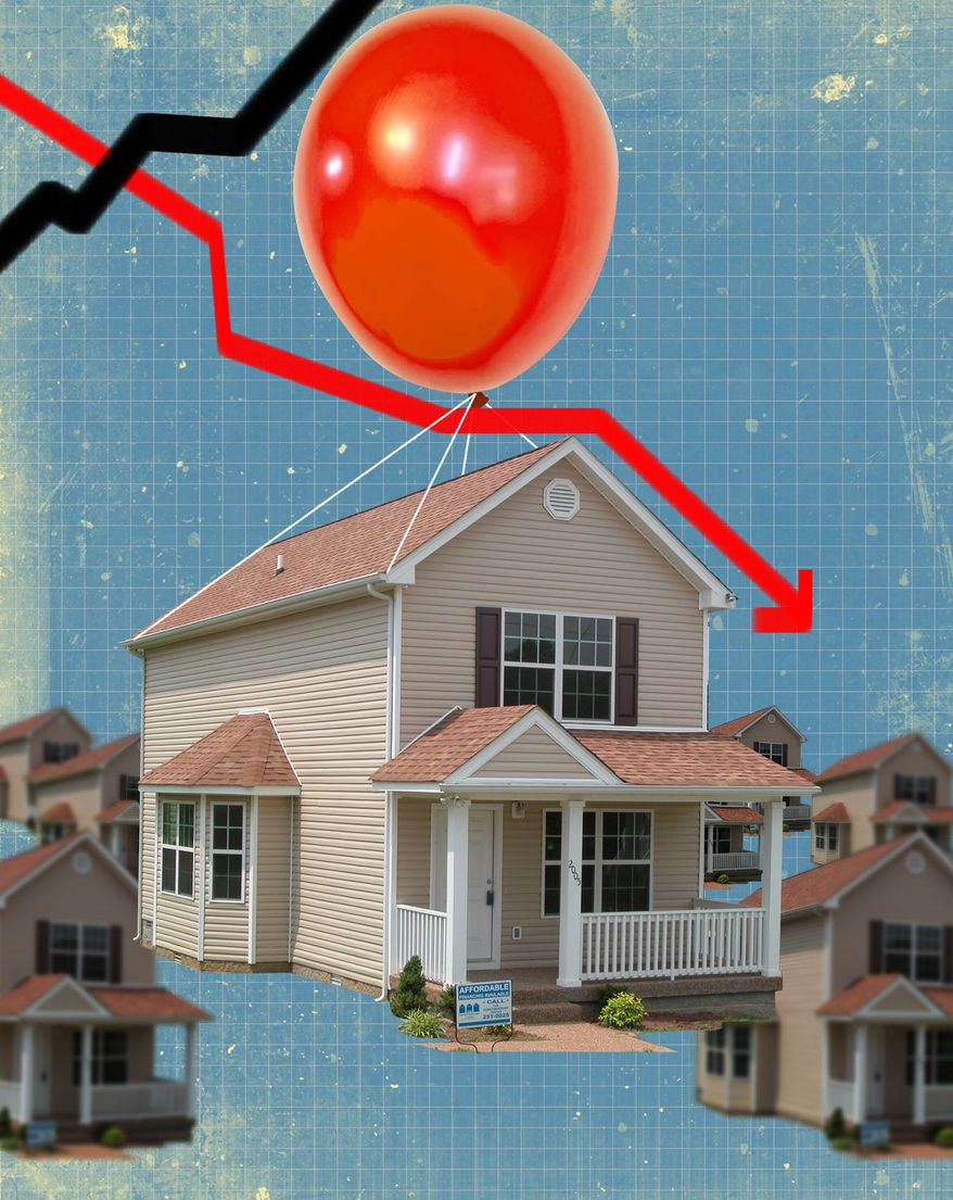 The high costs of housing and homeownership illustration by Linas Garsys / The Washington Times