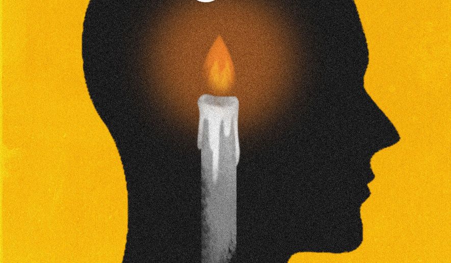 Suicide prevention awareness in Virginia illustration by Linas Garsys / The Washington Times