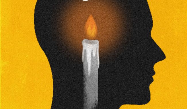 Suicide prevention awareness in Virginia illustration by Linas Garsys / The Washington Times