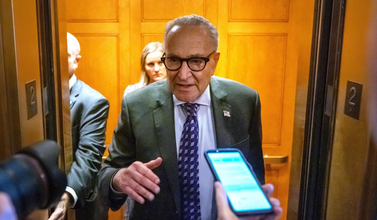 NextImg:Senate stopgap bills fail again as GOP seizes on Schumer’s ‘every day gets better’ for Democrats