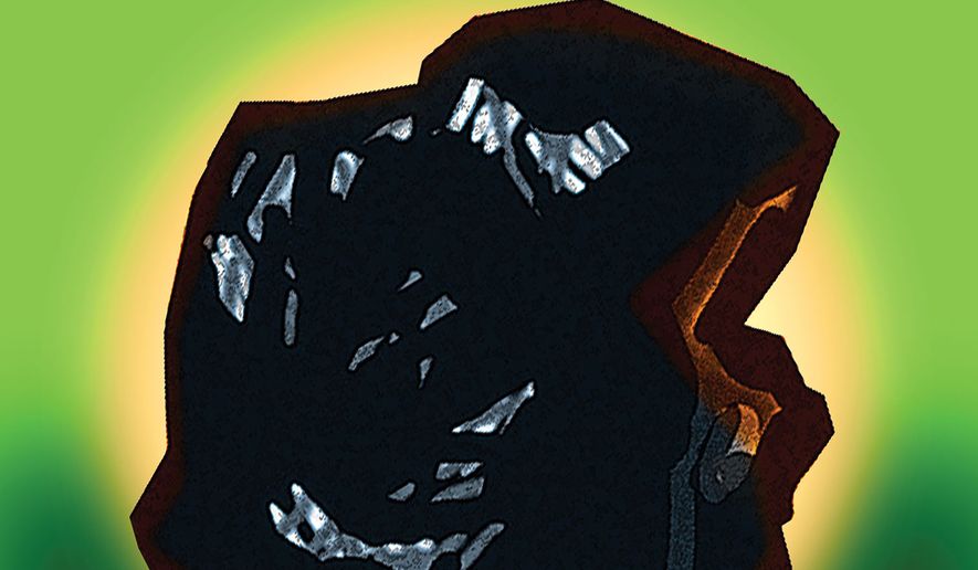 Clean coal illustration by Alexander Hunter/The Washington Times