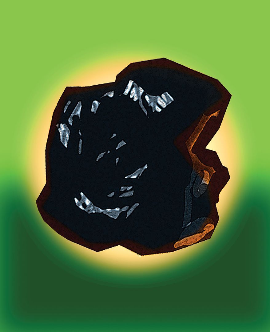 Clean coal illustration by Alexander Hunter/The Washington Times
