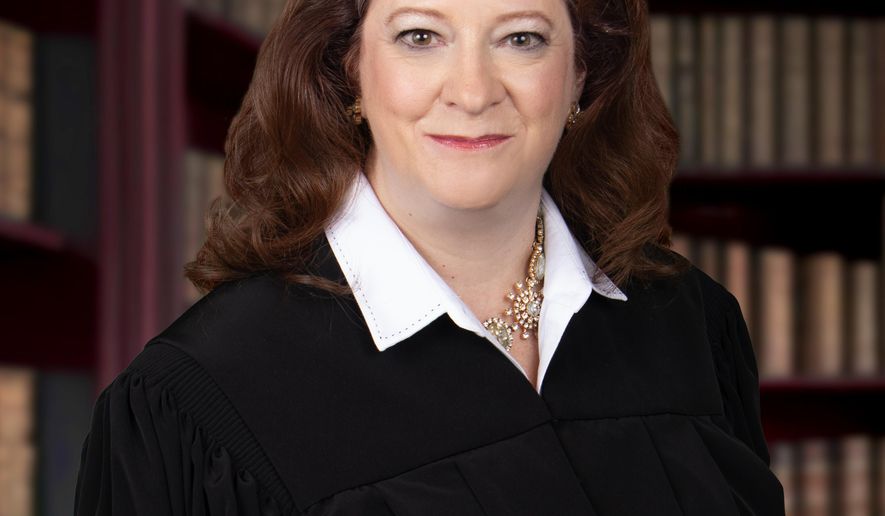 This undated photo provided by Mortensen Photography shows Wisconsin Appeals Court Judge Maria Lazar. (Rick Swearingen/Mortensen Photography via AP)