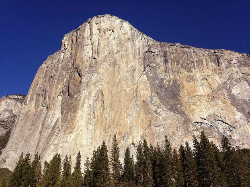 FILE - El Capitan stands in Yosemite National Park, Calif., Jan. 14, 2015. (AP Photo/Ben Margot, File)