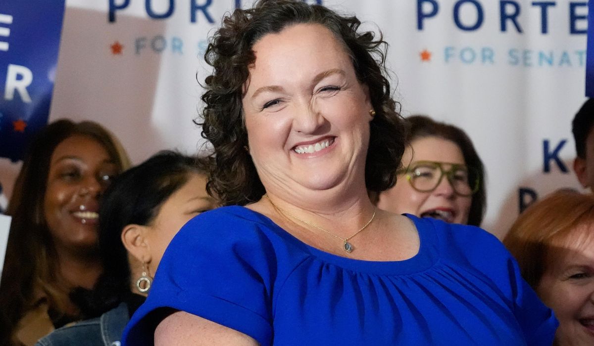 NextImg:Former Democratic Rep. Katie Porter nearly exits tense interview in her run for California governor