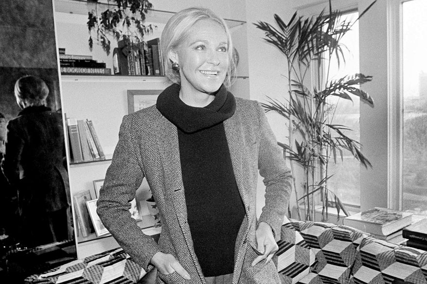 Joan Kennedy smiles following an interview in Boston, Dec. 5, 1979. (AP Photo/Dave Tenenbaum, file)