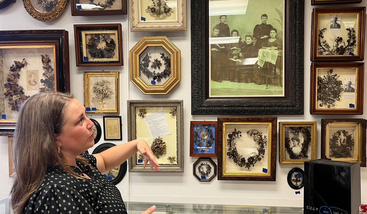 NextImg:Hairdresser’s lifetime collection of human hair art finds new home after her death