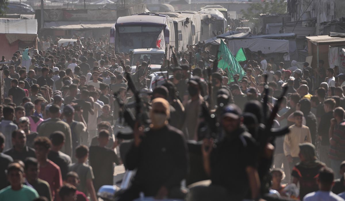 NextImg:Trump warns Hamas to disarm or ‘we will disarm them’