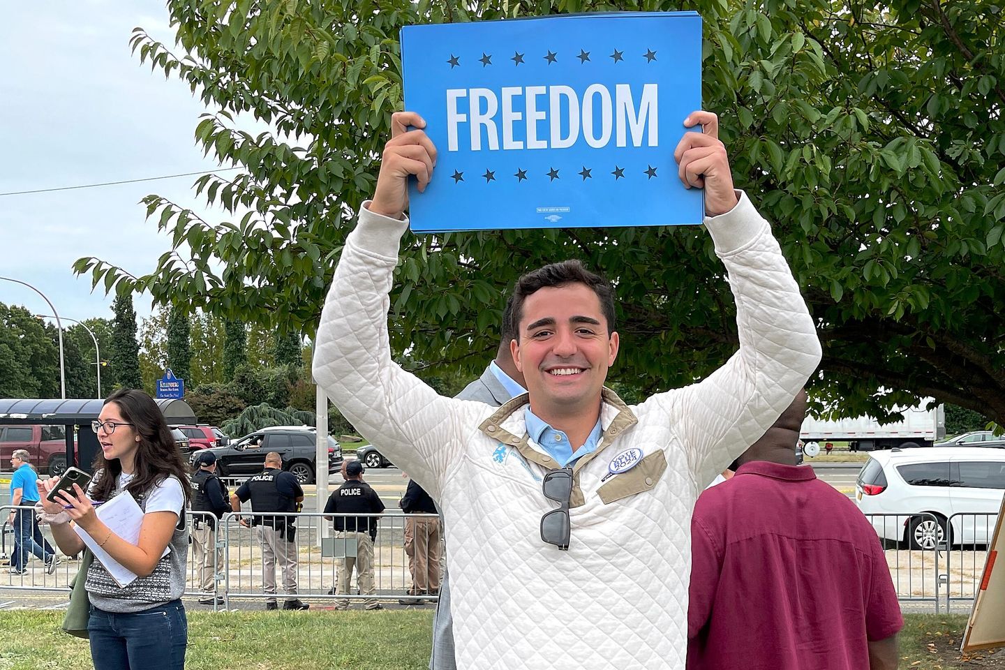 A candidate disappeared months ago after an ocean swim. Can he still win?