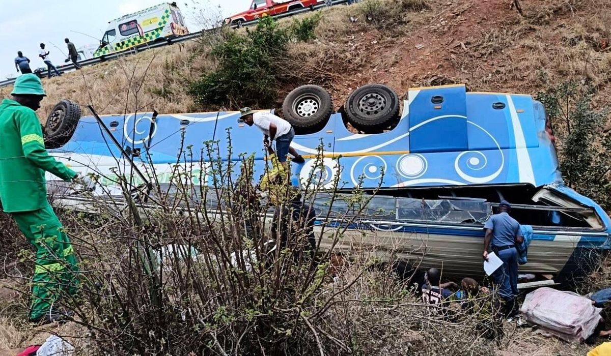 NextImg:Bus crash in mountainous region of South Africa kills at least 42 people