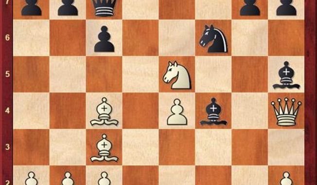 Falkbeer-Anderssen after 21...Bxf4.