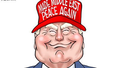 Made Middle East Peace Again (Illustration by Gary Varvel for Creators Syndicate)