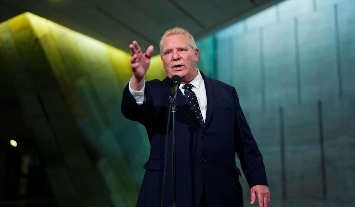 NextImg:Ontario premier criticizes Trump after Stellantis says it will move production from Canada to U.S.