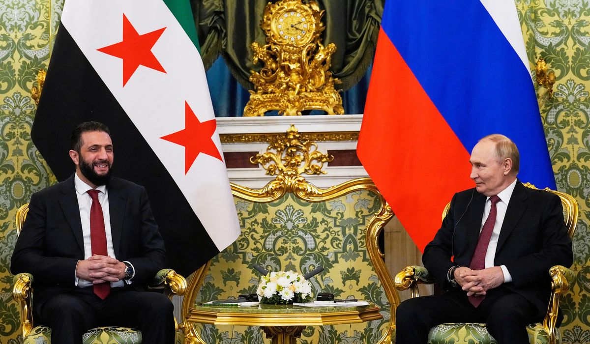 NextImg:Syria’s Al-Sharaa, Putin meet in Moscow with hopes of solidifying relations