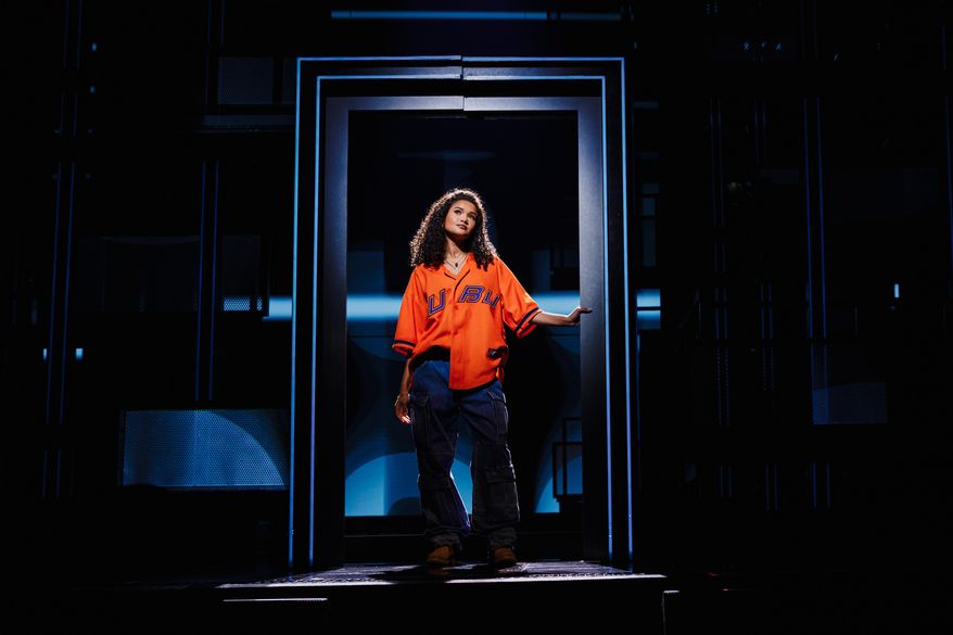 Maya Drake appears during a performance of the North American Tour of "Hell's Kitchen," a musical from Alicia Keys. (Marc J Franklin via AP)