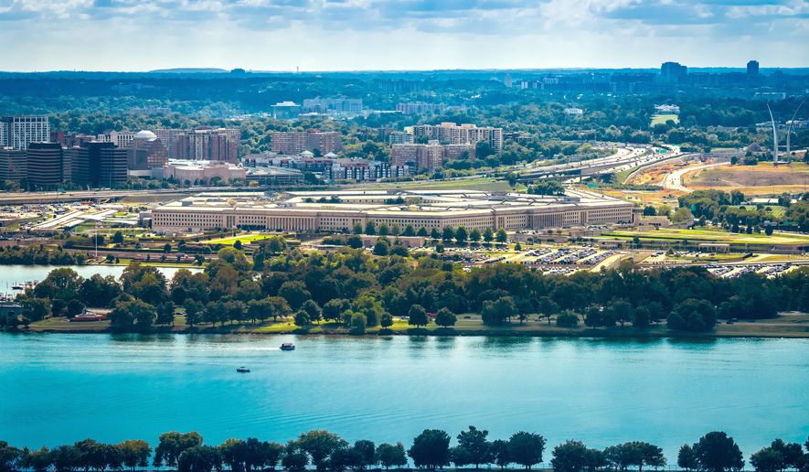 The Pentagon and Potomac River. Are the Pentagon, defense companies leaving U.S. allies behind? File photo: xbrchx via Shutterstock.