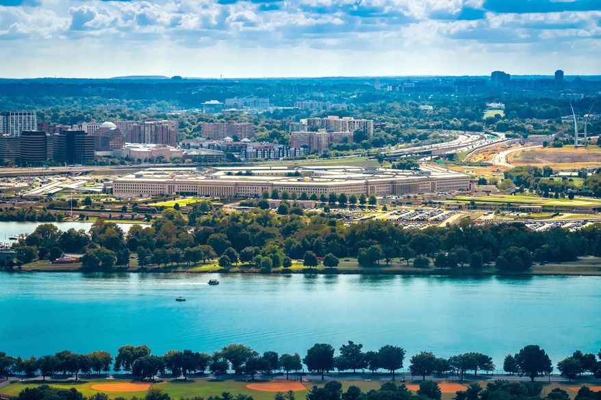 The Pentagon and Potomac River. Are the Pentagon, defense companies leaving U.S. allies behind? File photo: xbrchx via Shutterstock.