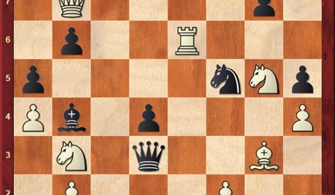 Caruana-So after 34...Ne7-f5.