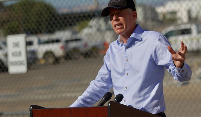 U.S. Secretary of Energy Chris Wright comments on the National Nuclear Security Administration furloughing 1,400 federal workers as part of the shutdown which began Oct. 1, during a news conference at the Nevada National Security Site (NNSS) in Las Vegas on Monday Oct. 20, 2025. (AP Photo/Ty ONeil)