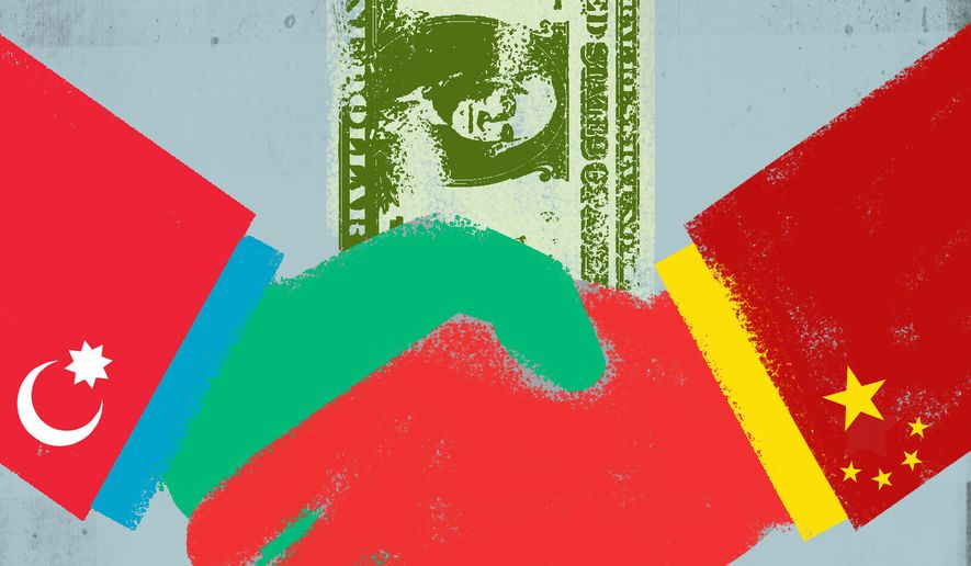 China, Azerbaijan and Section 907 (Freedom Support Act) illustration by Linas Garsys / The Washington Times