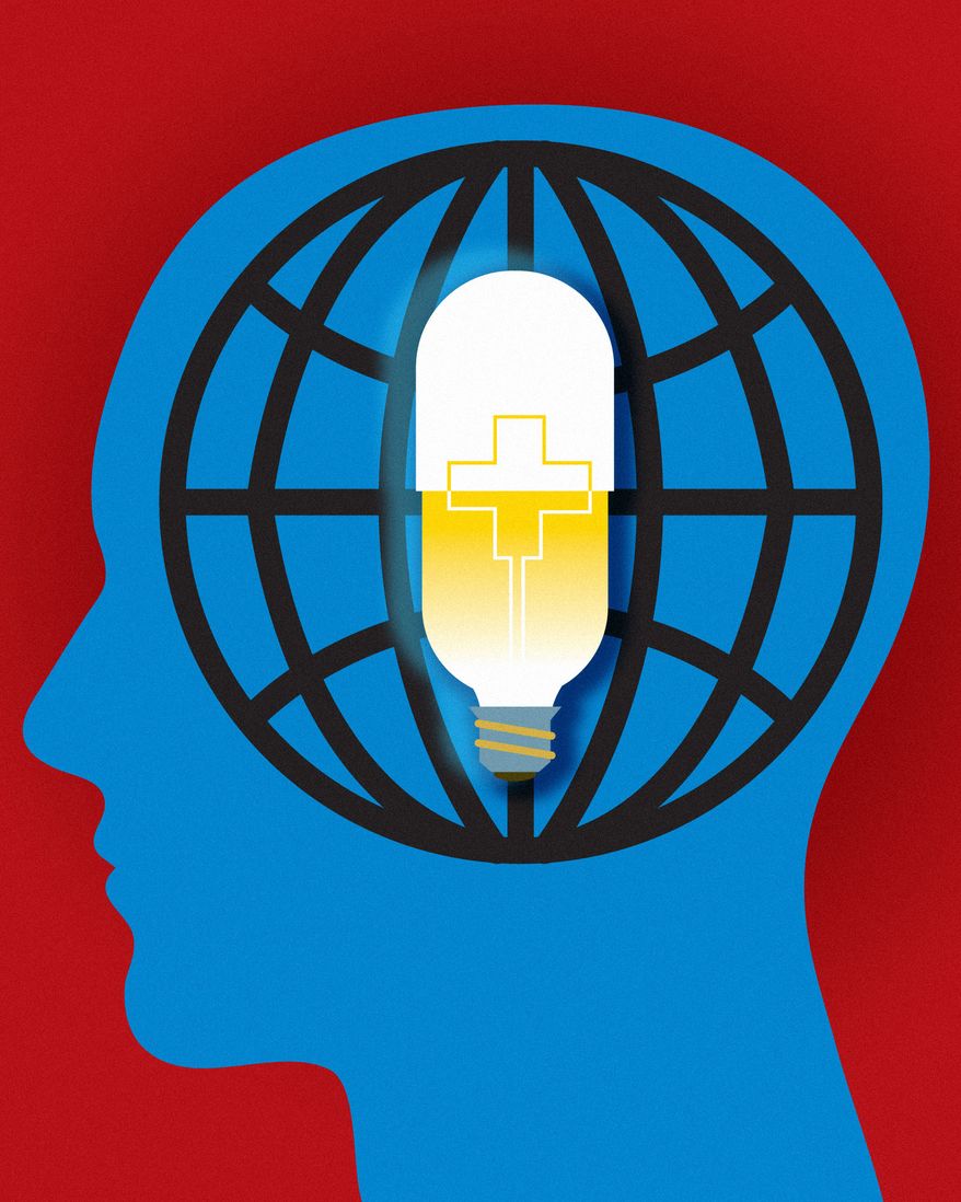 Drug prices and medical innovation around the world illustration by Linas Garsys / The Washington Times