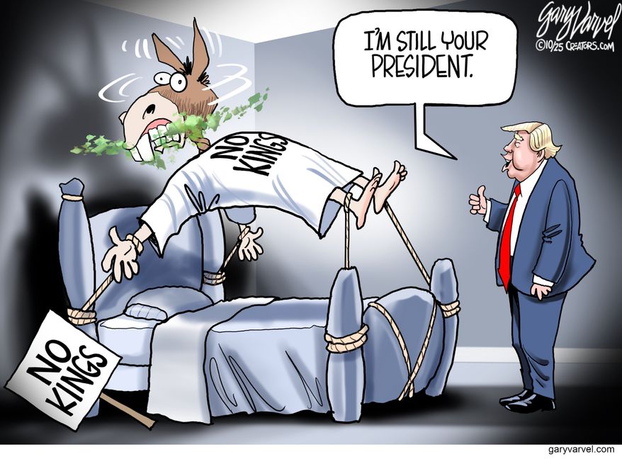 I'm still your president. (Illustration by Gary Varvel for Creators Syndicate)