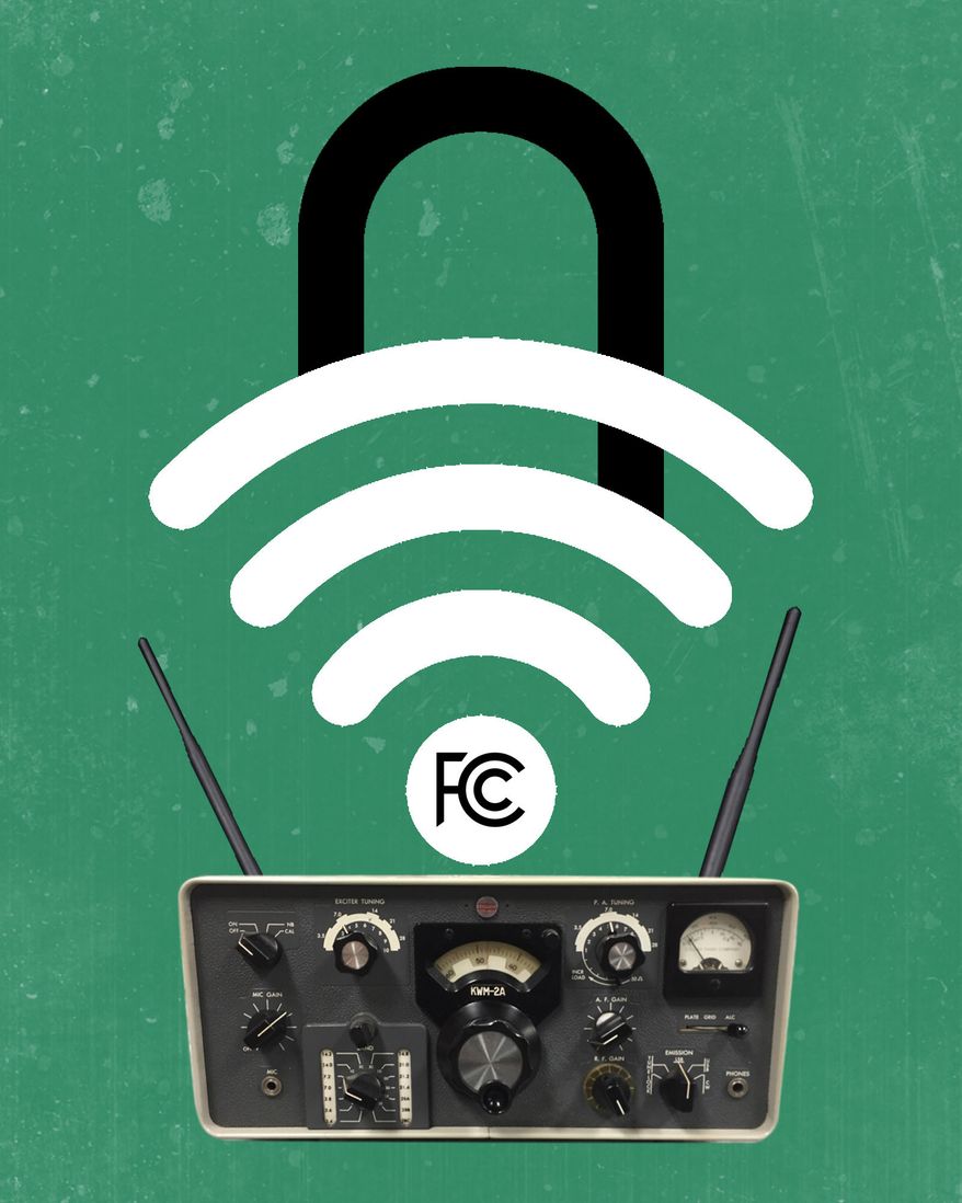 Federal Communications Commission (FCC), 6 GHz band and Wi-Fi innovation illustration by Linas Garsys / The Washington Times