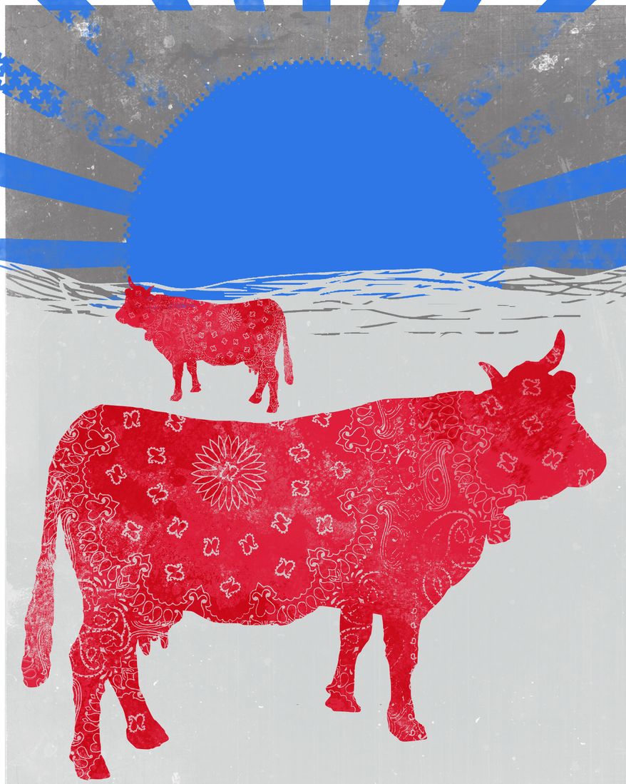 A U.S. farmer rebellion is brewing illustration by Linas Garsys/ The Washington Times
