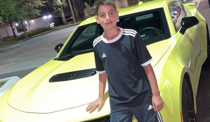 This photo, undated and and in an unknown location, provided by family member Zeyad Kadur shows teenager Mohammed Ibrahim. (Zeyad Kadur via AP)