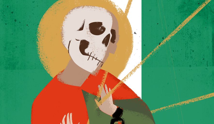 Christians in Nigeria holocaust illustration by Linas Garsys / The Washington Times