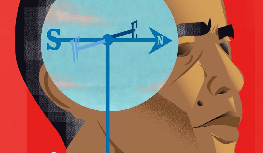 Barack Obama and his political impact illustration by Linas Garsys / The Washington Times