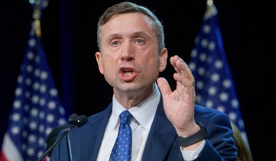 Democratic National Committee Chairman Ken Martin speaks after winning the vote at the Democratic National Committee winter meeting in National Harbor, Md., Feb. 1, 2025. (AP Photo/Rod Lamkey Jr., File)