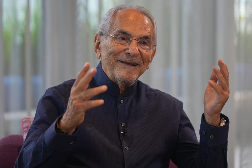 East Timor's President Jose Ramos-Horta speaks during an interview with The Associated Press in Kuala Lumpur, Malaysia, Monday, Oct. 27, 2025. (AP Photo/Rafiq Maqbool)