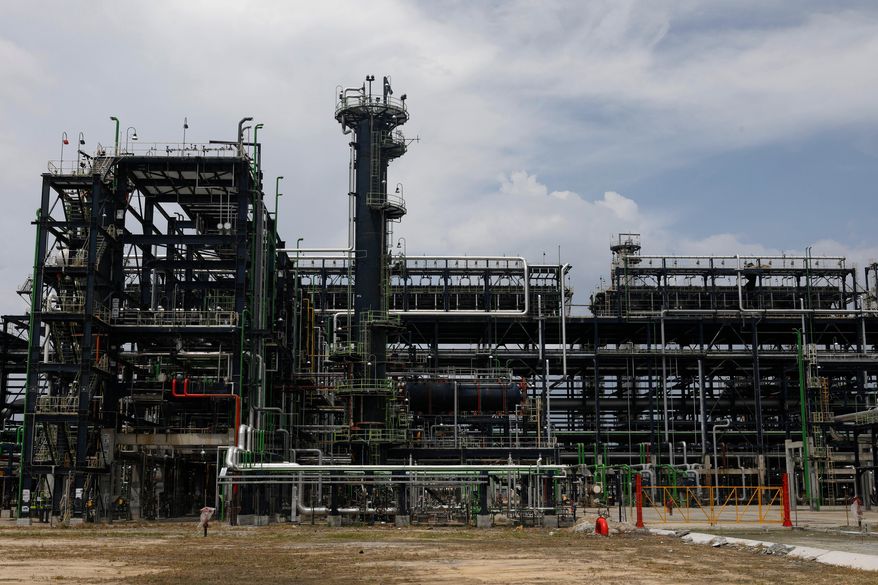 FILE - The Dangote oil refinery sits in Lagos, Nigeria, May 22, 2023. (AP Photo, File)