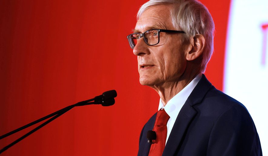 Wisconsin Gov. Tony Evers speaks in Bristol, Wis., Dec. 5, 2024. (Sean Krajacic/The Kenosha News via AP, file)