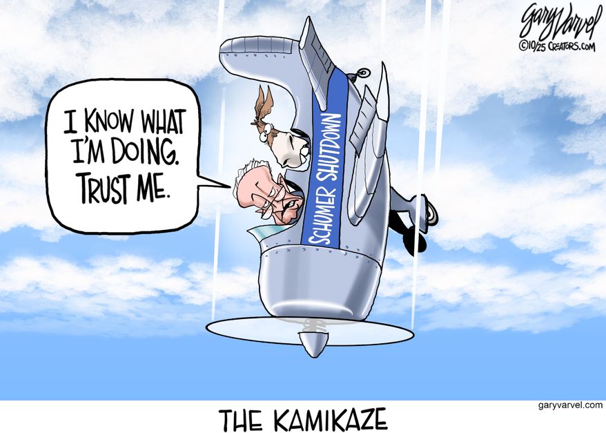 I know what I'm doing. Trust me. (Illustration by Gary Varvel for Creators Syndicate)