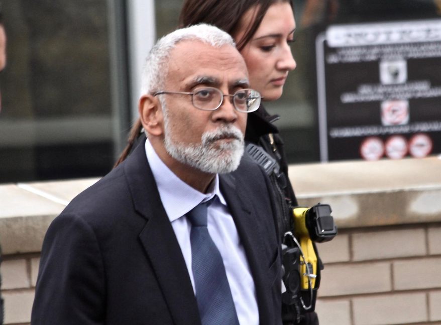 Subramanyam “Subu” Vedam walks outside the Centre County Courthouse in Bellefonte, Pa, on Feb. 6, 2025, during a hearing over new evidence uncovered in his 1983 murder case. (Geoff Rushton/StateCollege.com via AP)