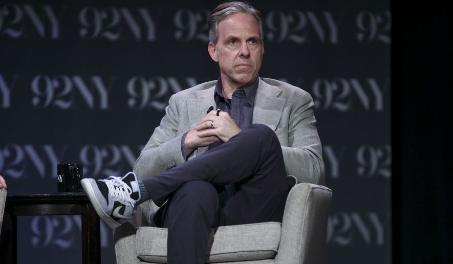 Author Jake Tapper discusses the book "Original Sin" at The 92nd Street Y in New York on Tuesday, May 27, 2025. (Photo by Andy Kropa/Invision/AP) **FILE**