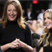 Dr. Casey Means, a wellness influencer, left, and journalist Megyn Kelly attend a confirmation hearing for Robert F. Kennedy Jr. for the Secretary of Health and Human Services post, at the Capitol in Washington, Jan. 29, 2025. (AP Photo/Ben Curtis, File)