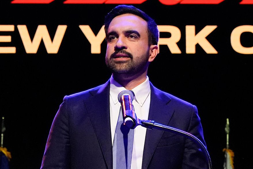 Zohran Mamdani speaks after winning the mayoral election, Tuesday, Nov. 4, 2025, in New York. (AP Photo/Yuki Iwamura)