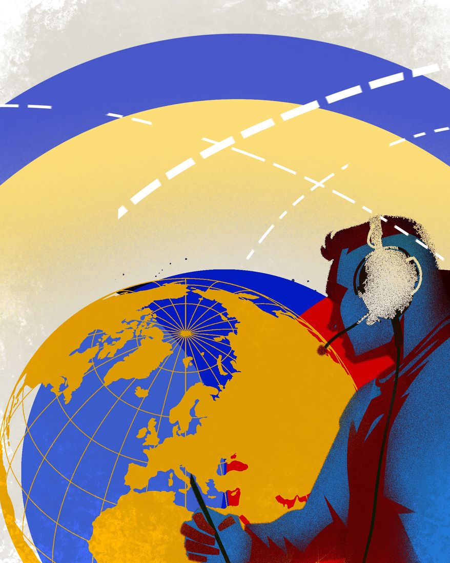 Golden Dome and the United States of America's national security illustration by Linas Garsys / The Washington Times