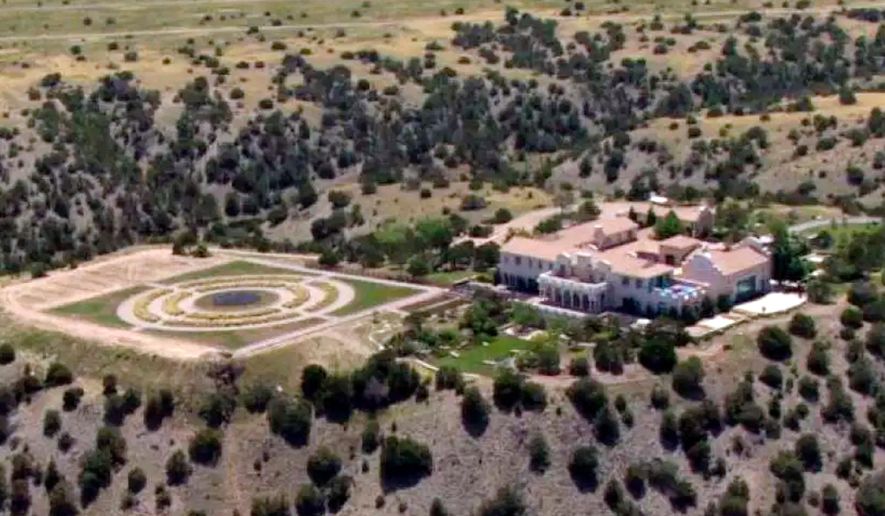 FILE - Jeffrey Epstein's Zorro Ranch is seen, July 8, 2019, in Stanley, N.M. (KRQE via AP, File)